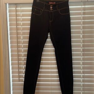 Wax “Love Butt” Women's Dark Blue Denim Skinny Jeans!